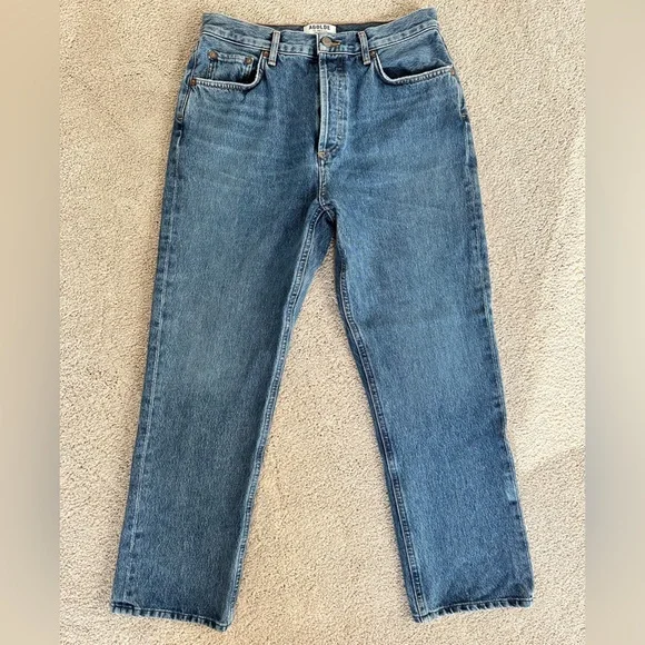 AGOLDE Riley High Rise Straight Crop Jeans - Picture 4 of 15